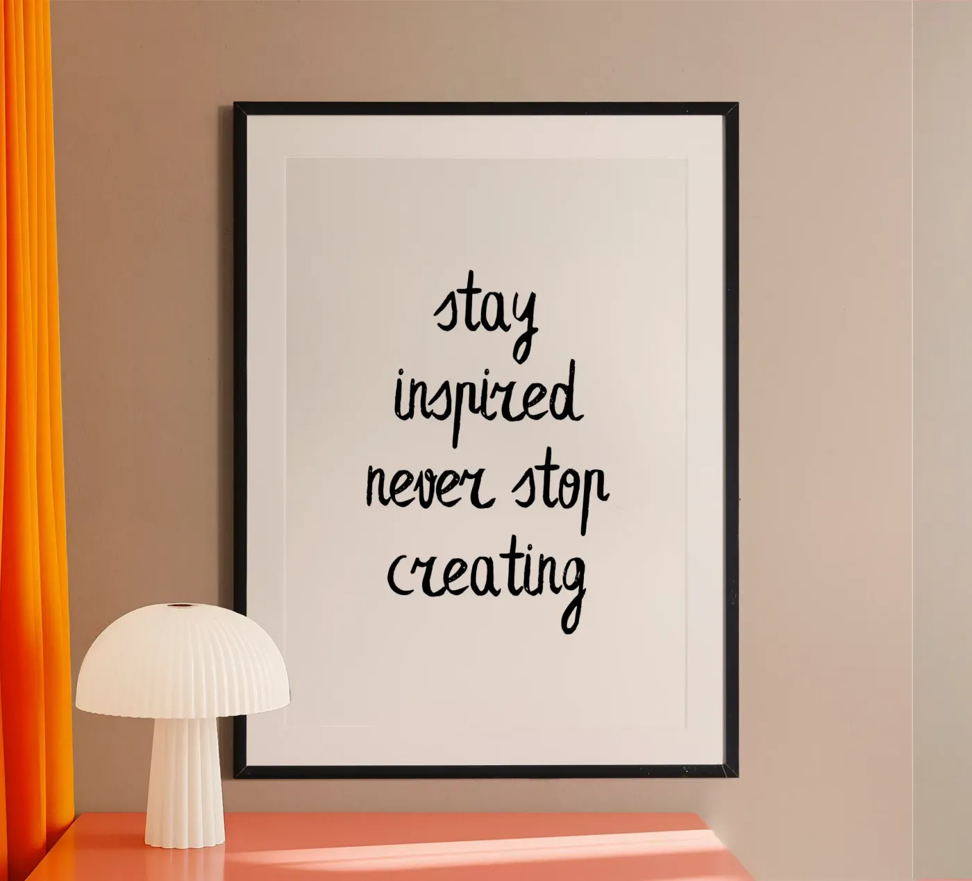 Stay inspired poster da PinkCandyWalls