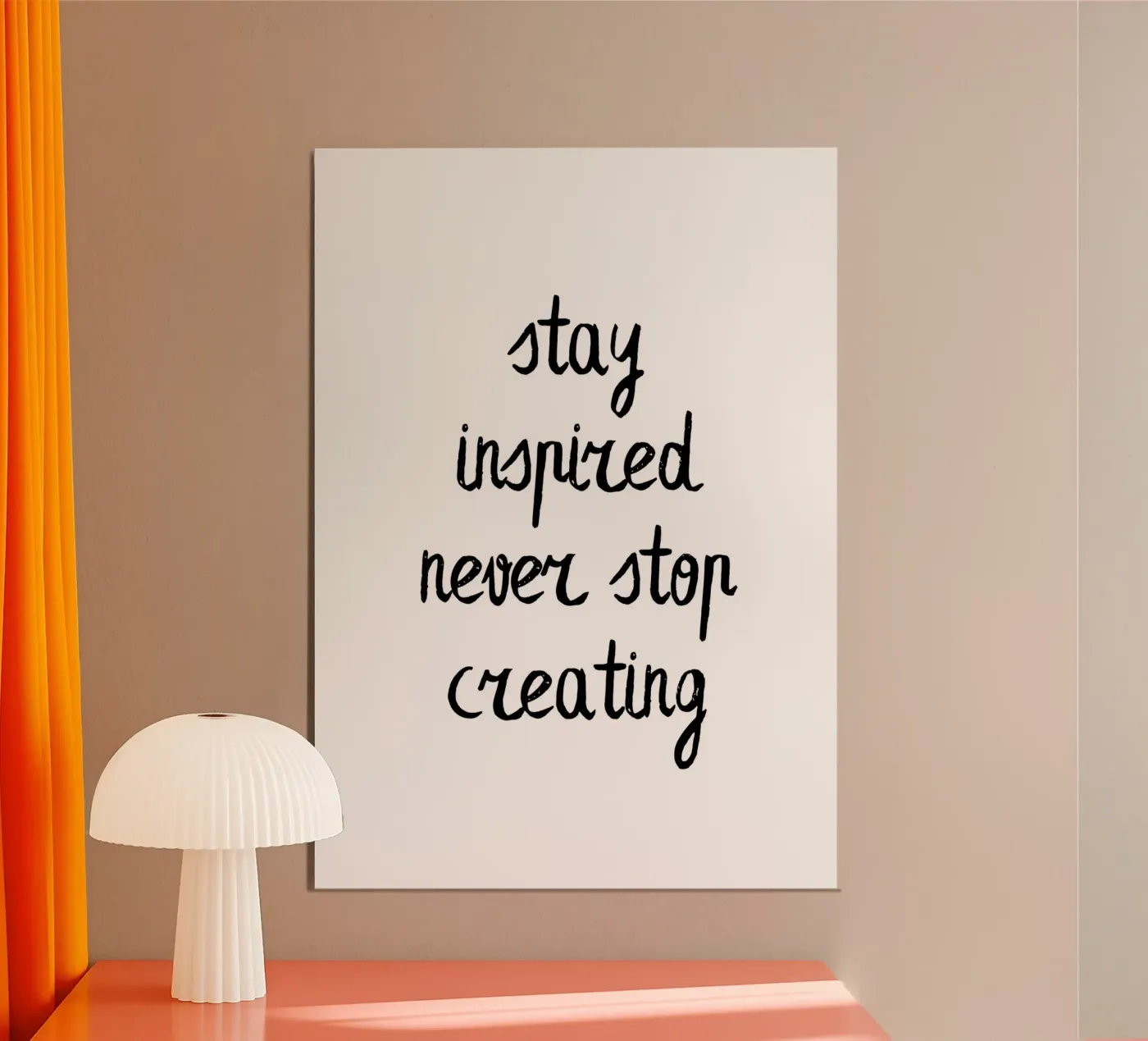 Stay inspired poster da PinkCandyWalls