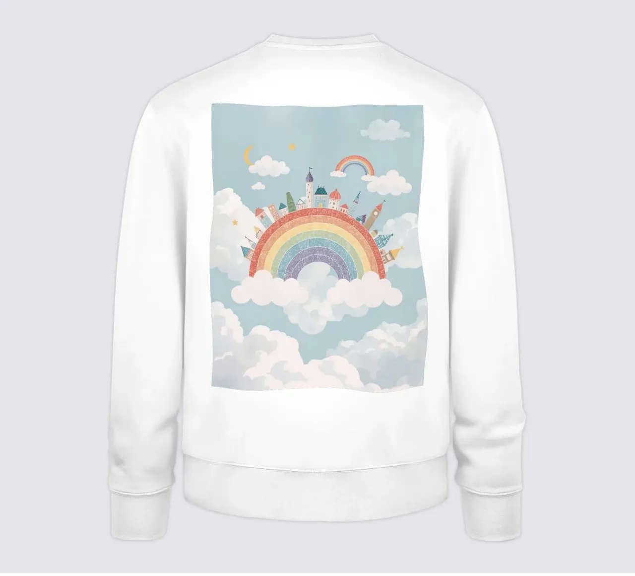 Calmante città arcobaleno nel cielo felpa da DesignDoodle