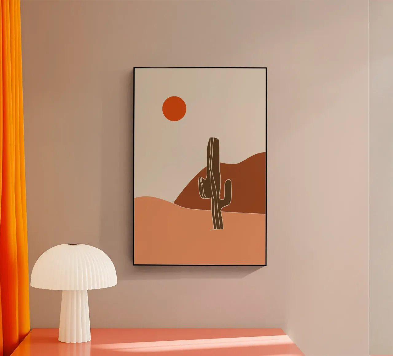 Paesaggio in terracotta 10 plexiglass da Little Dean