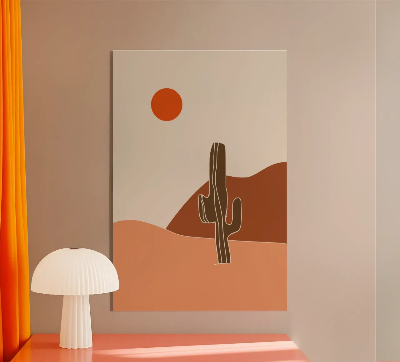 Paesaggio in terracotta 10 plexiglass da Little Dean