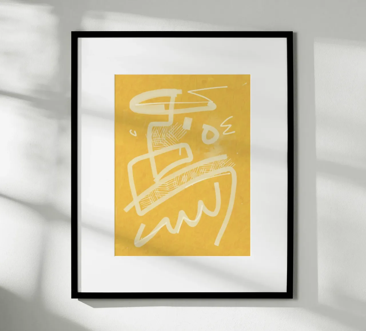 Abstrait jaune peint 04 hahnemühle de Little Dean