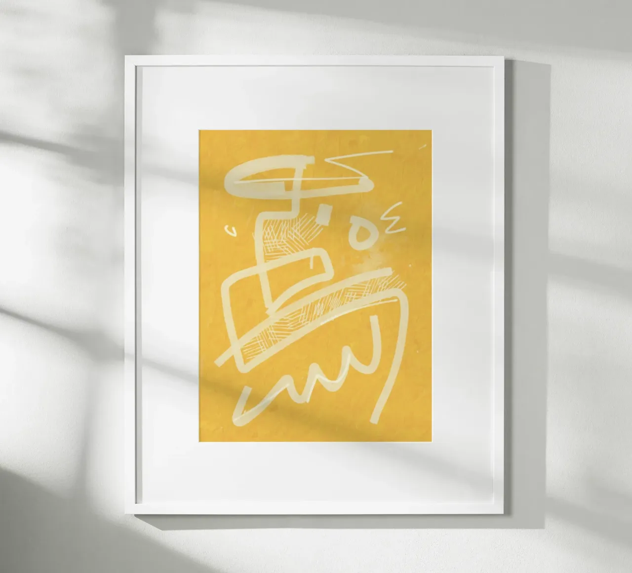 Abstrait jaune peint 04 hahnemühle de Little Dean
