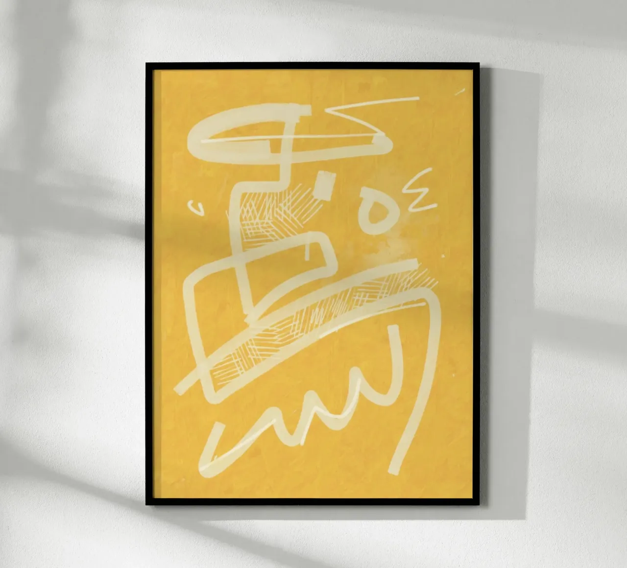 Abstrait jaune peint 04 hahnemühle de Little Dean