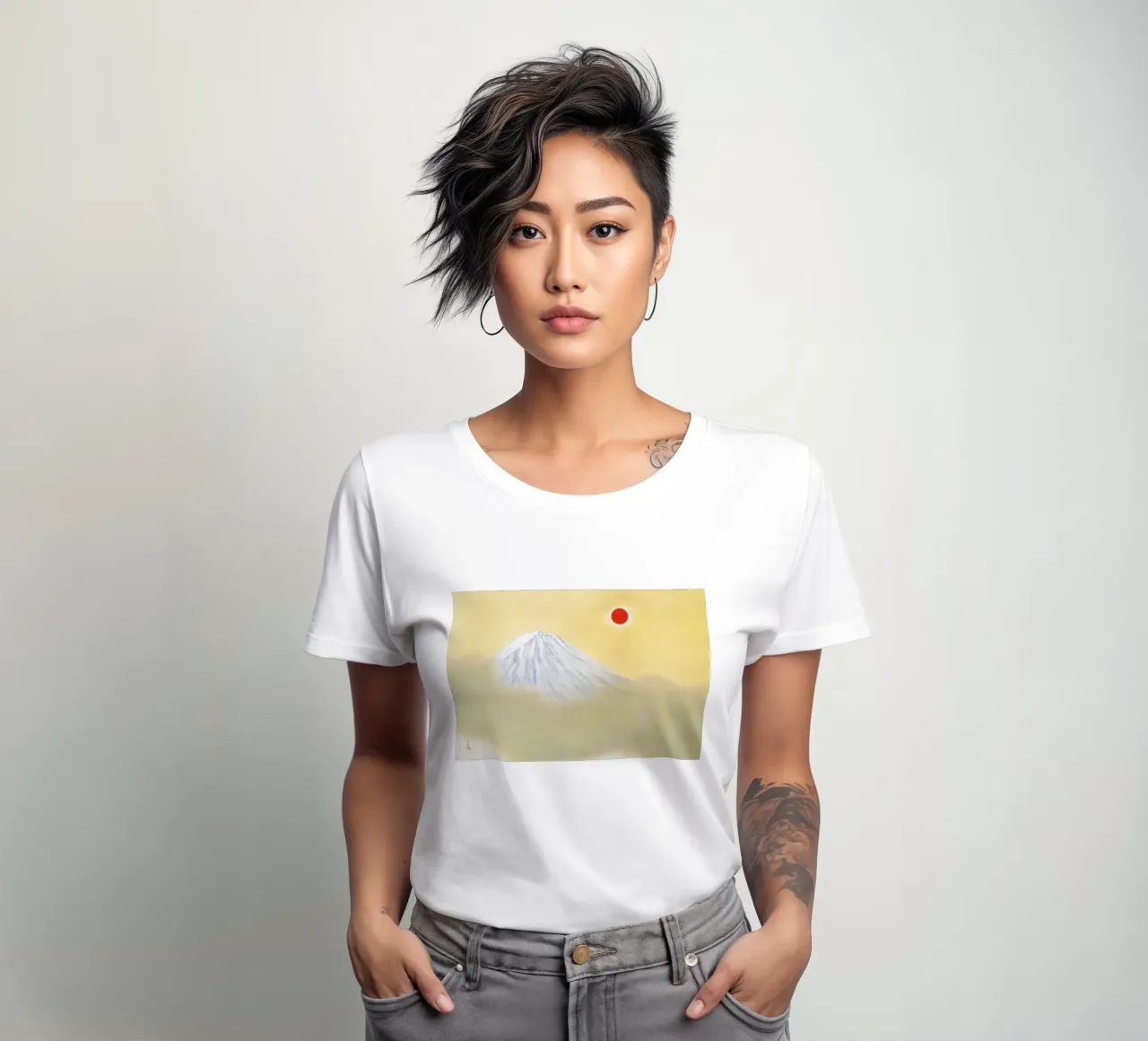 Yokoyama Taikan's Mt. Fuji camiseta de mujer de Venus Art