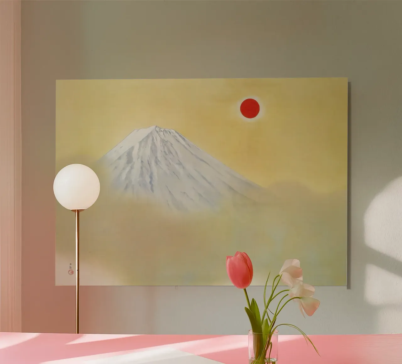 Yokoyama Taikans Mt. Fuji Alu-Dibond von Venus Art