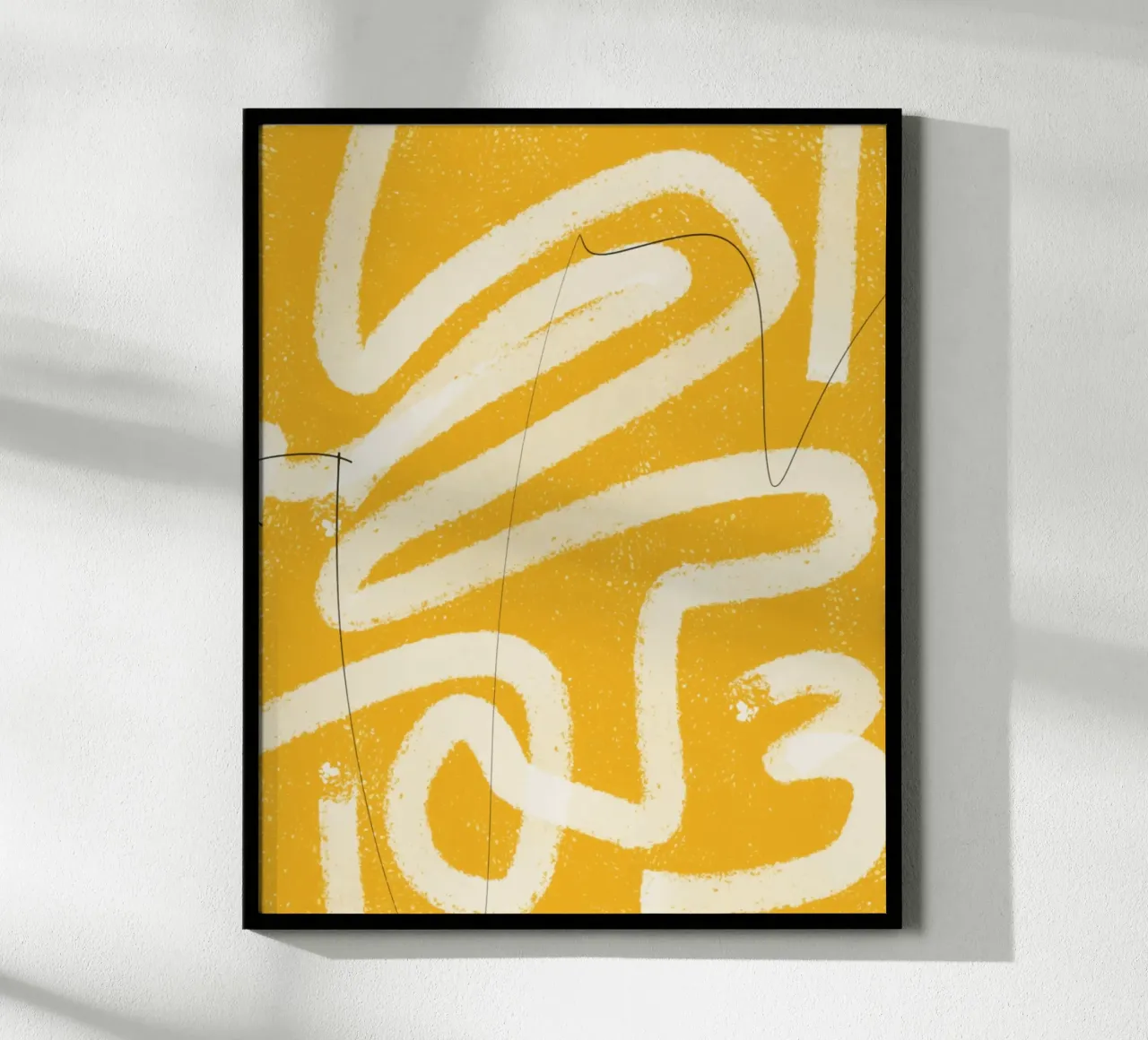 Abstrait jaune peint 06 hahnemühle de Little Dean