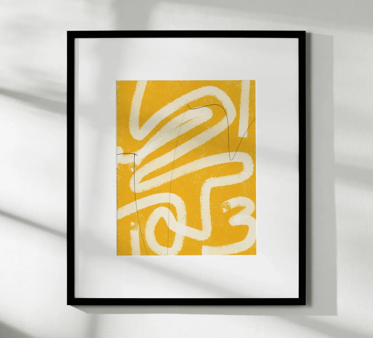 Abstrait jaune peint 06 hahnemühle de Little Dean