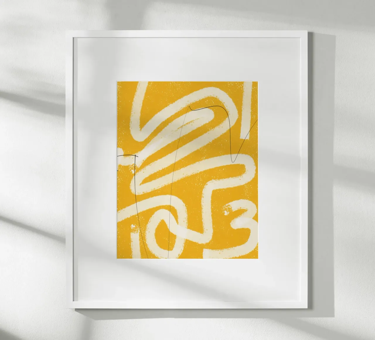 Abstrait jaune peint 06 hahnemühle de Little Dean