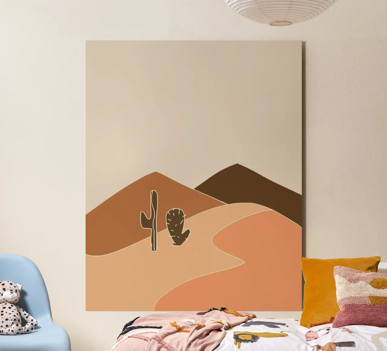 Paesaggio in terracotta 12 alluminio dibond da Little Dean