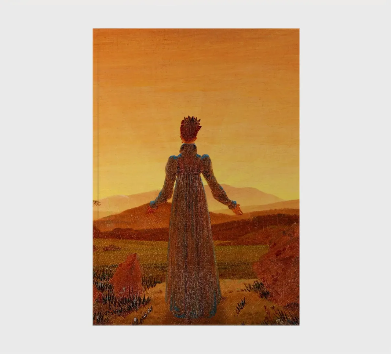 Caspar David Friedrich’s Woman in Front of the Setting Sun notebook by Venus Art