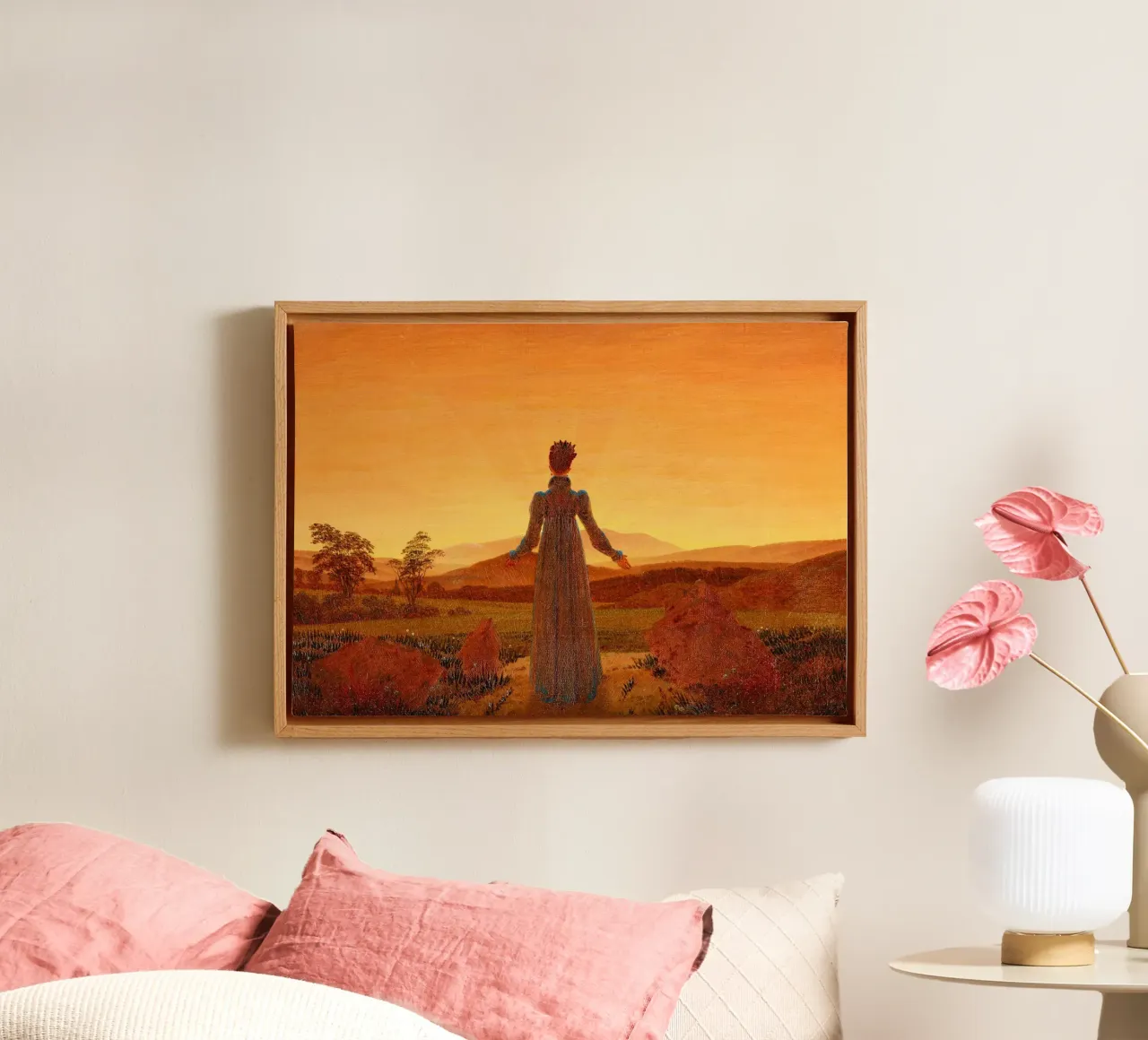 Caspar David Friedrich’s Woman in Front of the Setting Sun canvas by Venus Art