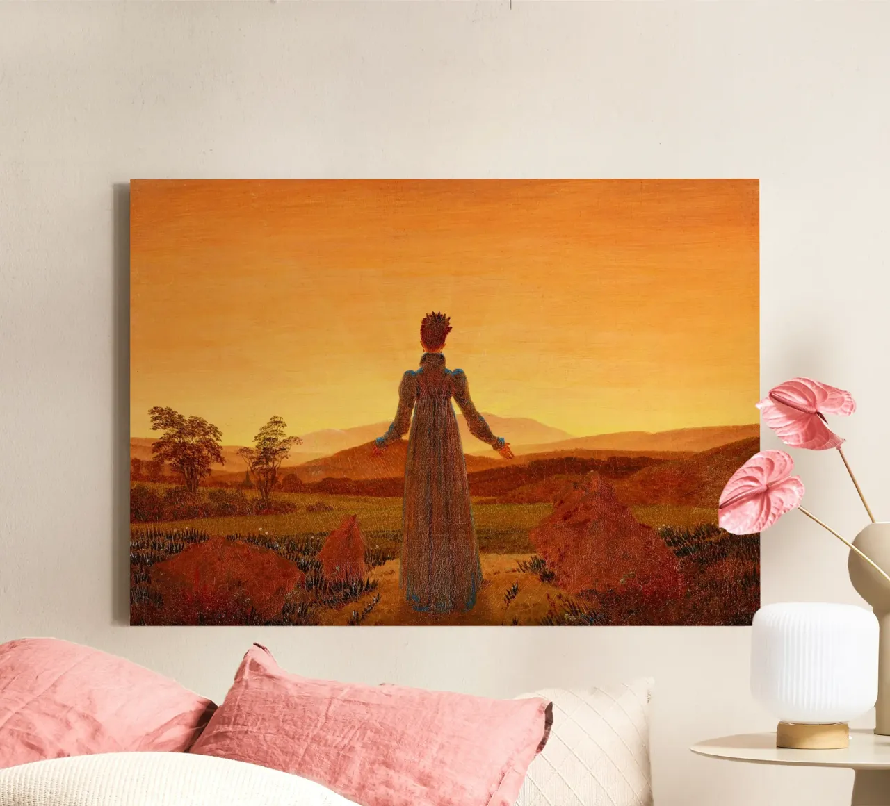 Caspar David Friedrich’s Woman in Front of the Setting Sun canvas by Venus Art