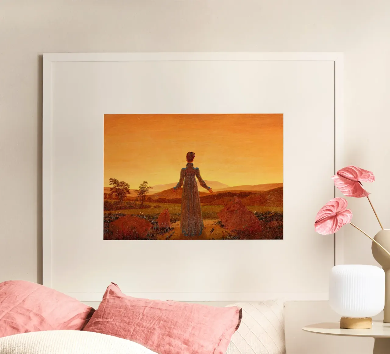 Caspar David Friedrich’s Woman in Front of the Setting Sun hahnemühle by Venus Art