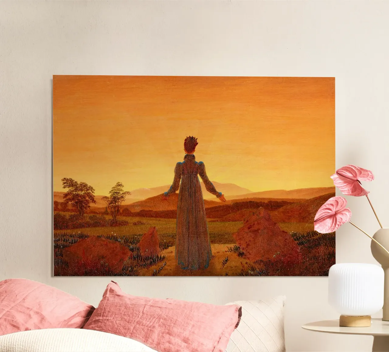 Caspar David Friedrich’s Woman in Front of the Setting Sun hahnemühle by Venus Art