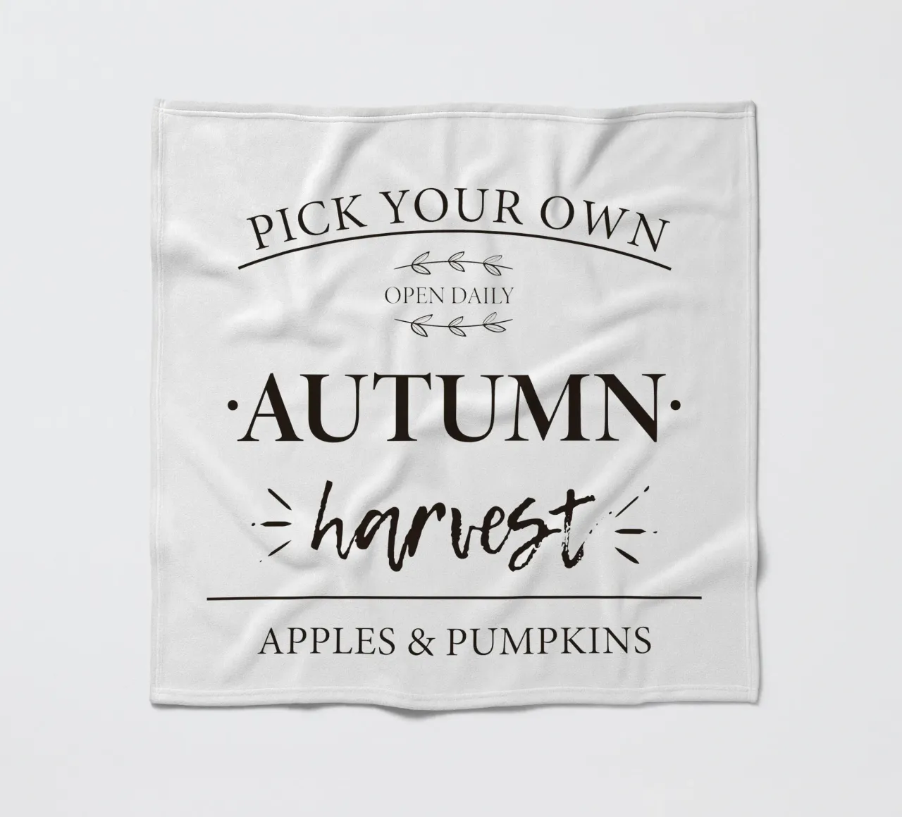 Ringraziamento - Typo raccolto autunnale coperta in pile da ms.Hey! textildesign