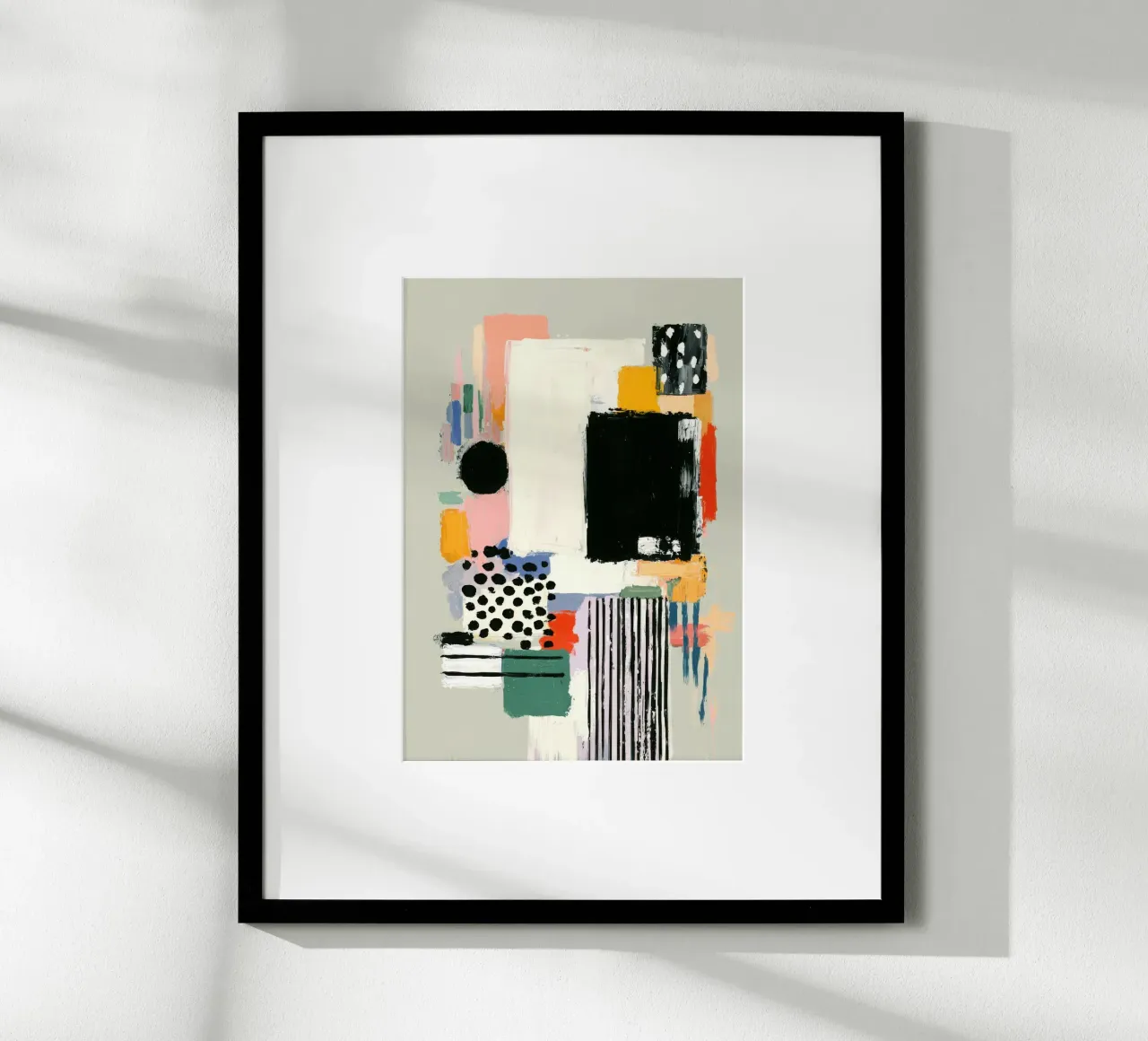 Composizione astratta in pastello e nero carta hahnemühle da Nikis Art Studio