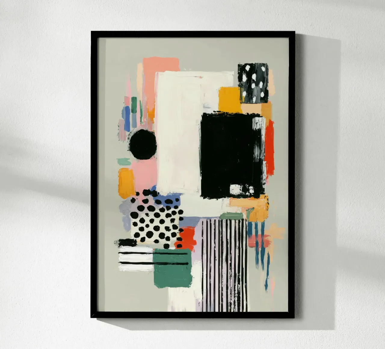 Composizione astratta in pastello e nero carta hahnemühle da Nikis Art Studio