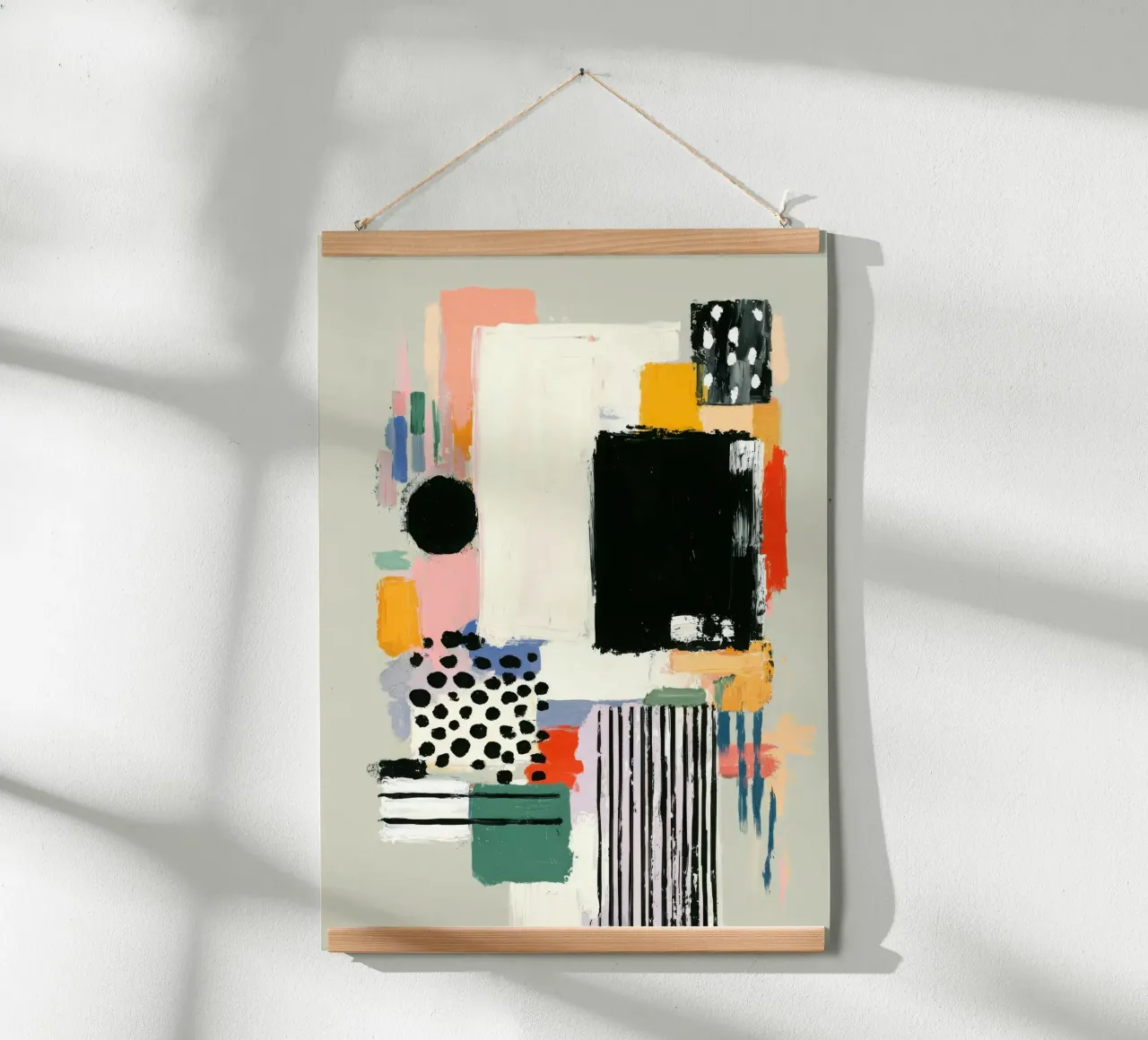 Composizione astratta in pastello e nero carta hahnemühle da Nikis Art Studio