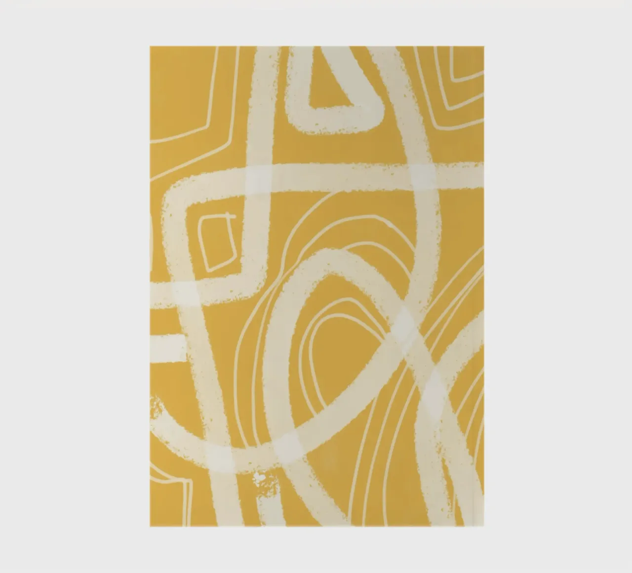 Abstrait jaune peint 07 carnet de notes de Little Dean
