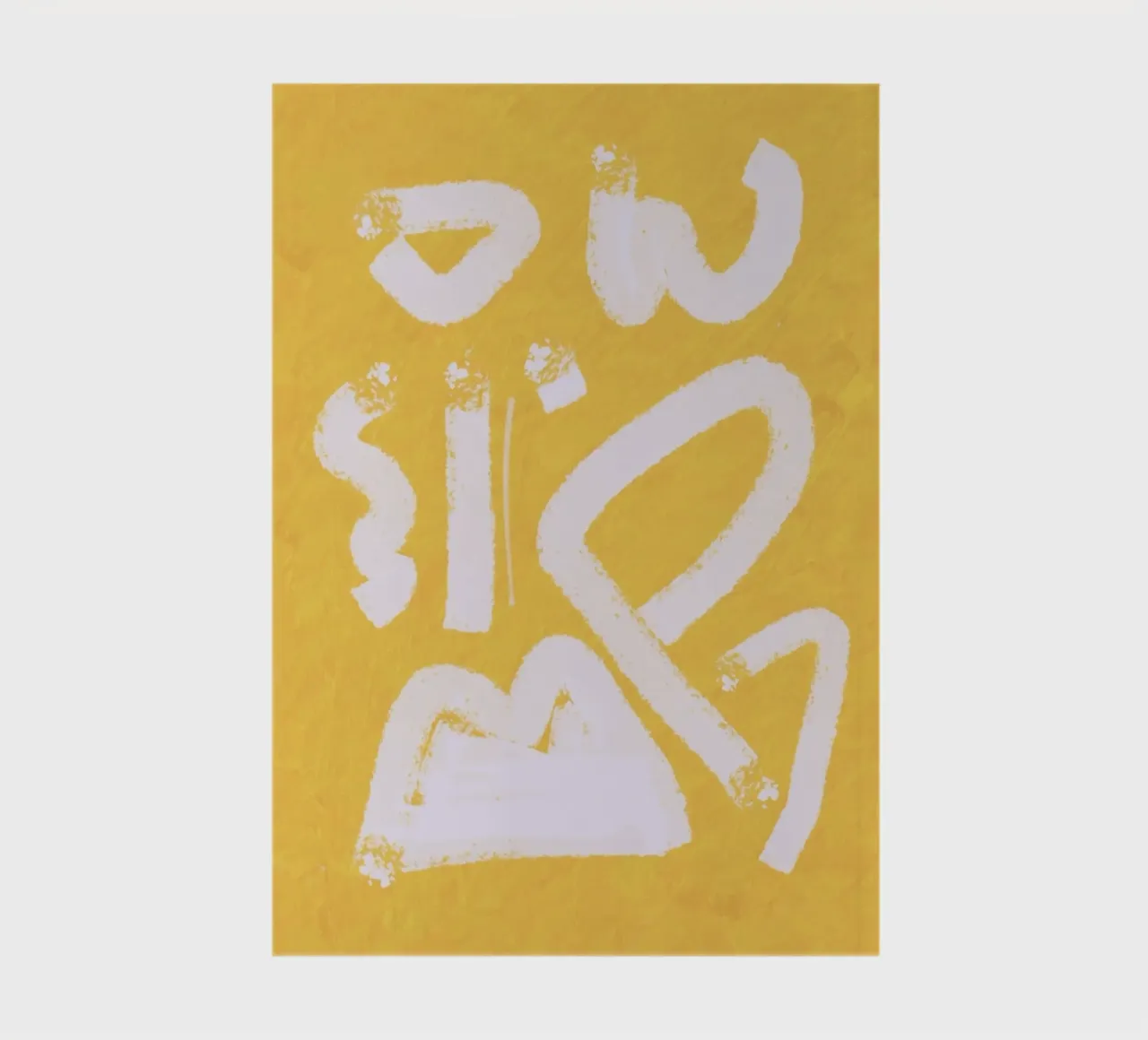 Abstrait jaune peint 08 carnet de notes de Little Dean