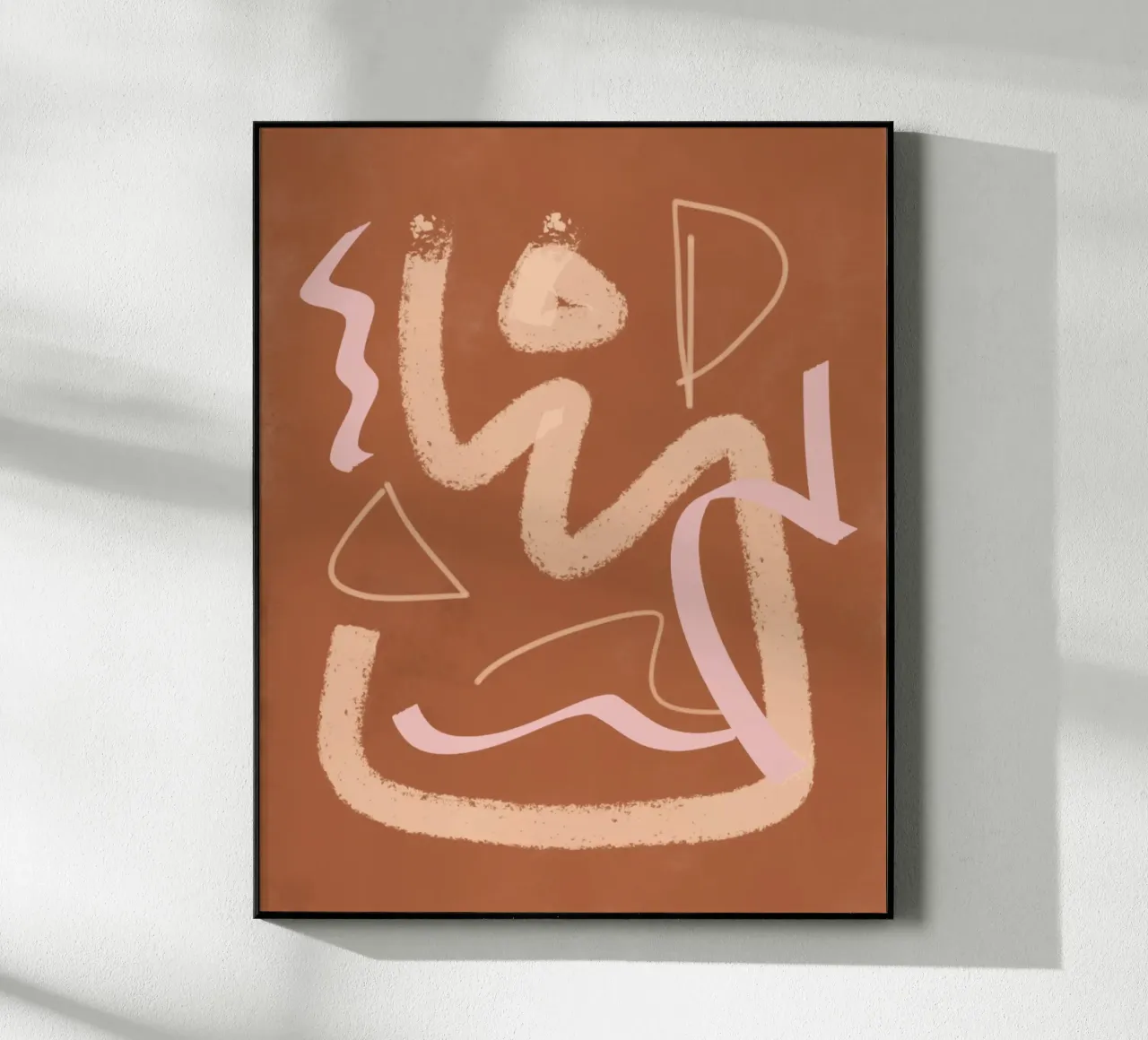 Astratto beige pittorico 05 plexiglass da Little Dean