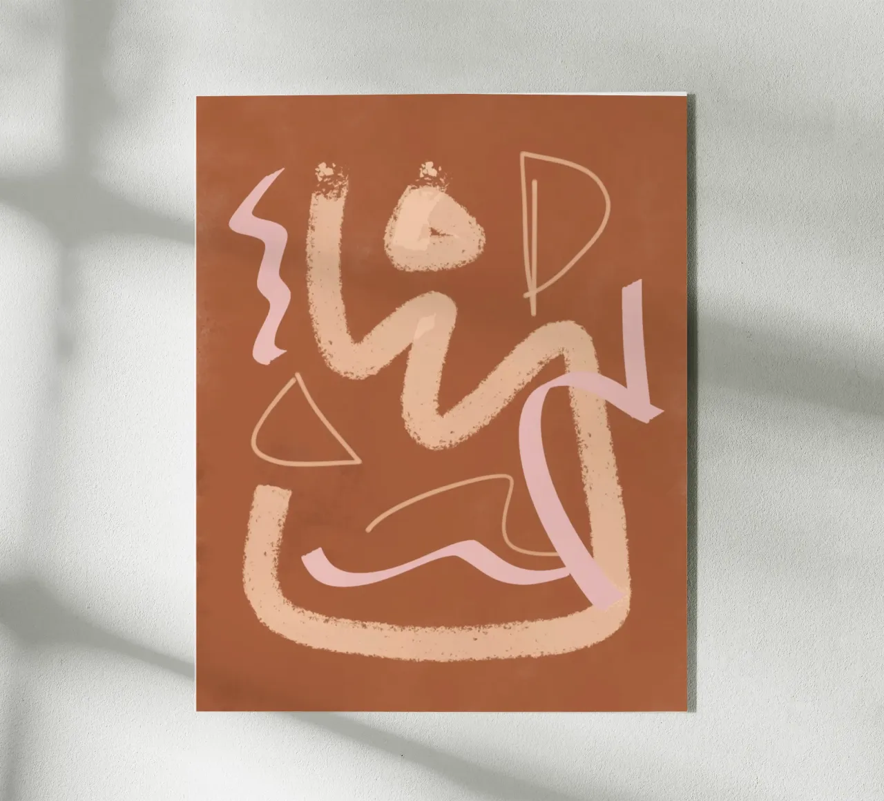 Astratto beige pittorico 05 plexiglass da Little Dean