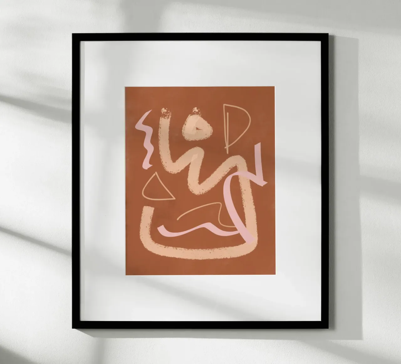 Astratto beige pittorico 05 poster da Little Dean