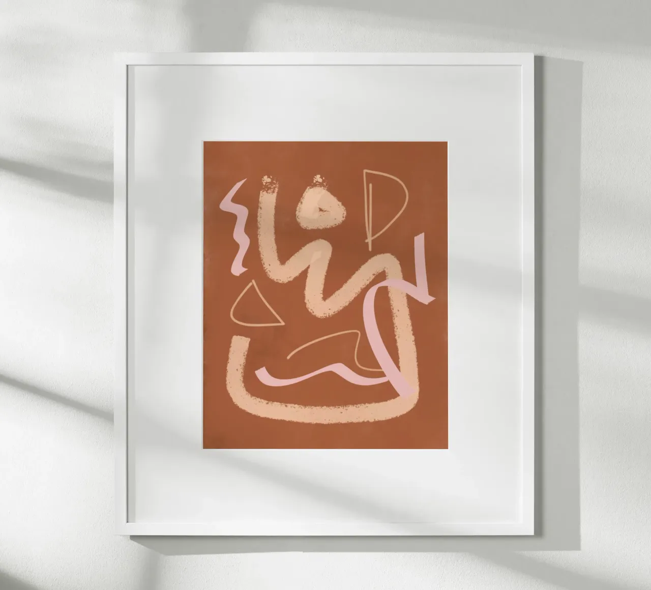 Astratto beige pittorico 05 poster da Little Dean
