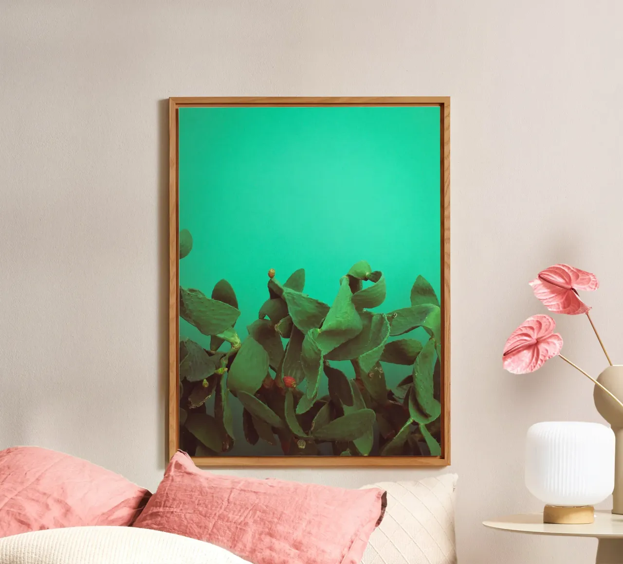 Opuntienkaktus alluminio dibond da Whimsical Lights
