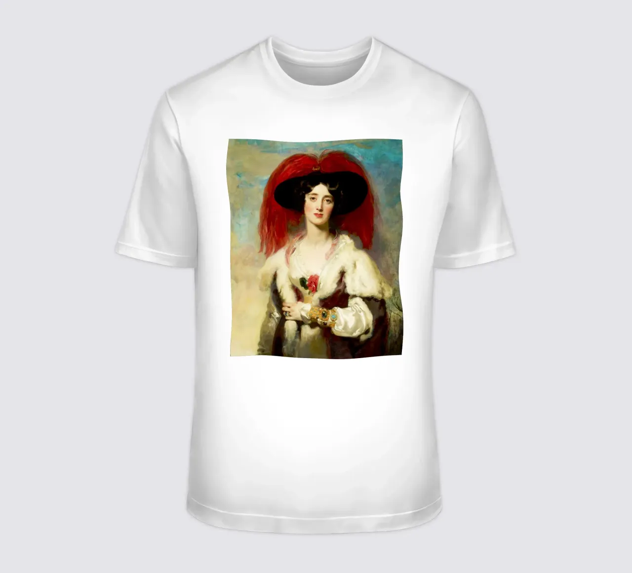 Giulia di Sir Thomas Lawrence, Lady Peel t-shirt da Venus Art