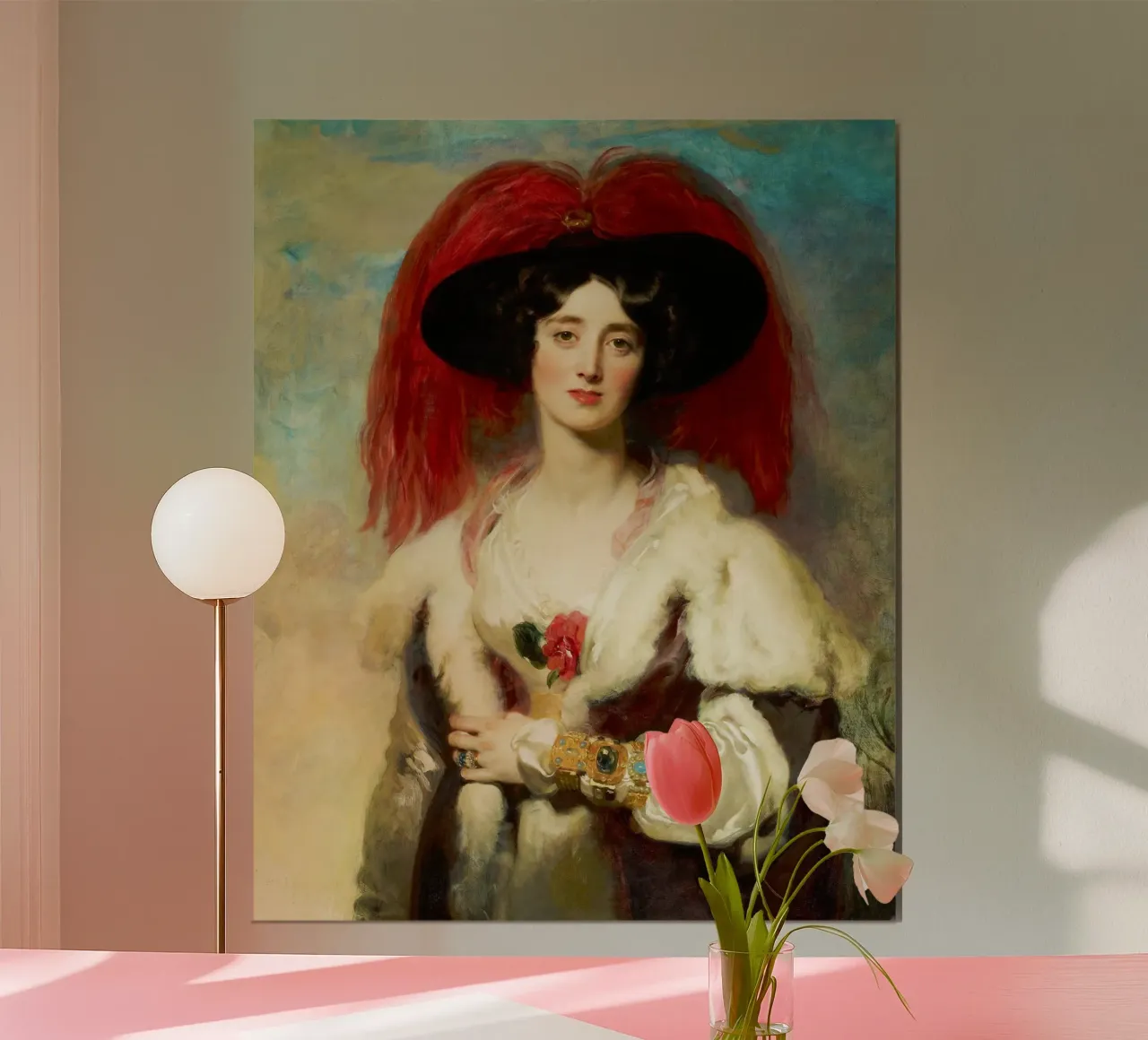 Giulia di Sir Thomas Lawrence, Lady Peel carta hahnemühle da Venus Art