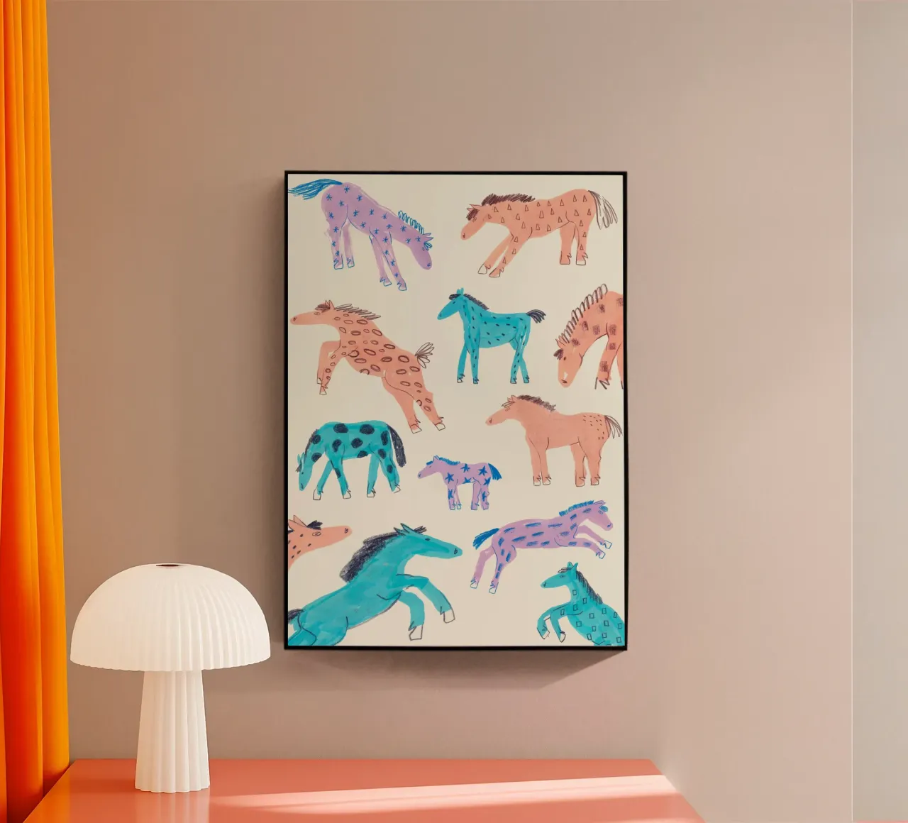 Wild poneys plexiglass da Atelier Berzingue