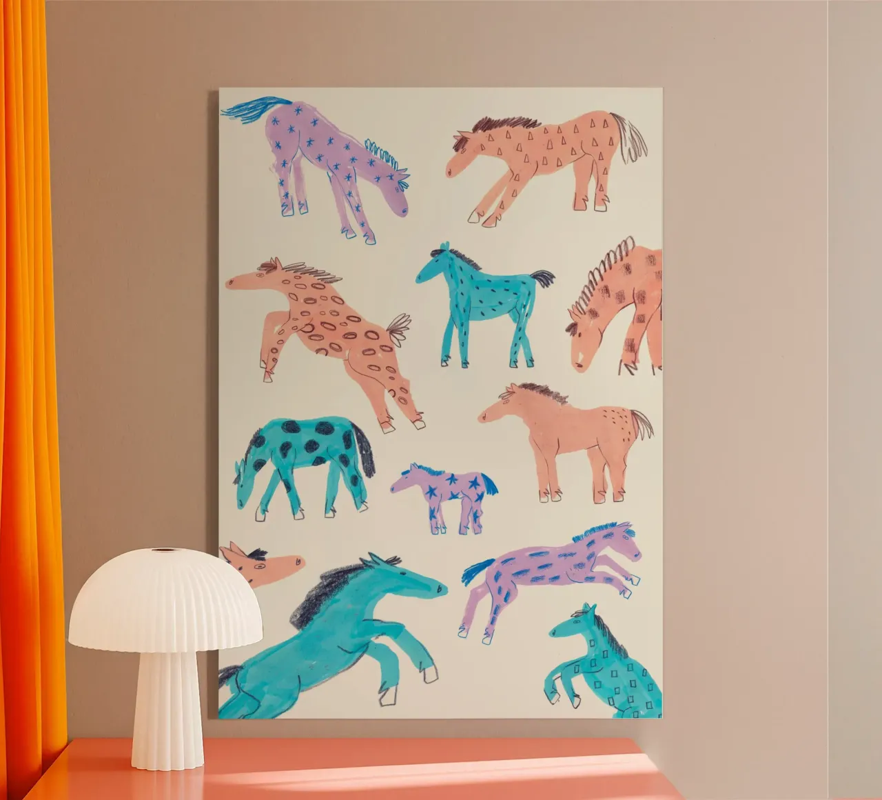 Wild poneys plexiglass da Atelier Berzingue