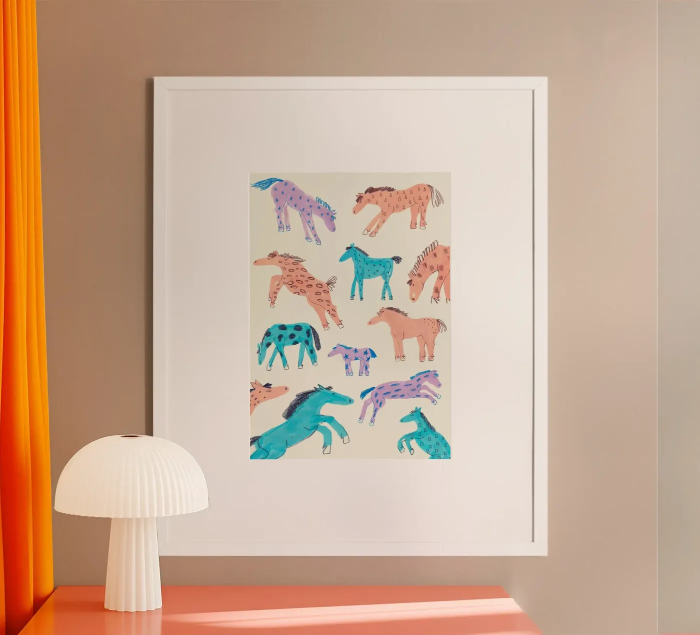 Wild poneys poster da Atelier Berzingue