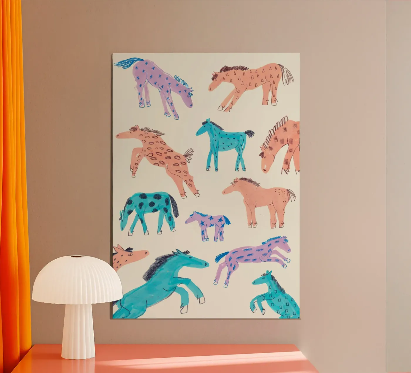 Wild poneys poster da Atelier Berzingue