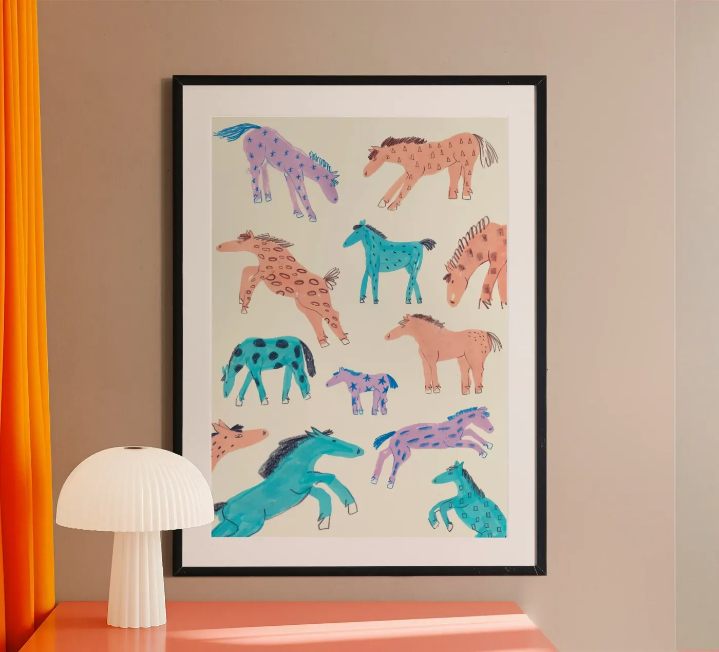 Wild poneys poster da Atelier Berzingue