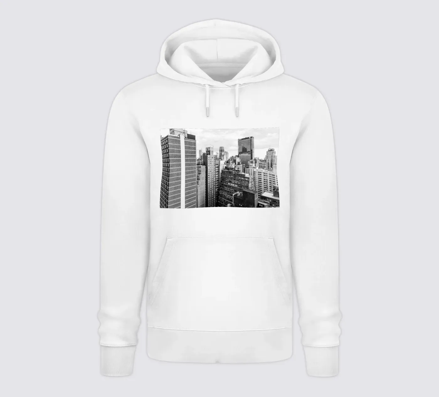 Edificio Skyline B&N felpa con cappuccio da Carinaprint