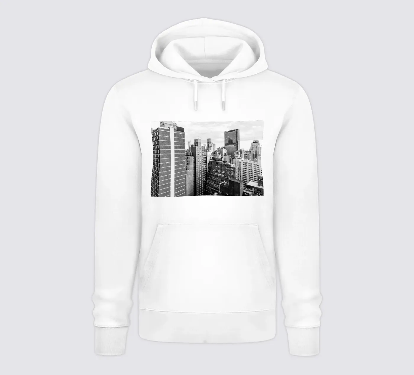 Edificio Skyline B&N felpa con cappuccio da Carinaprint