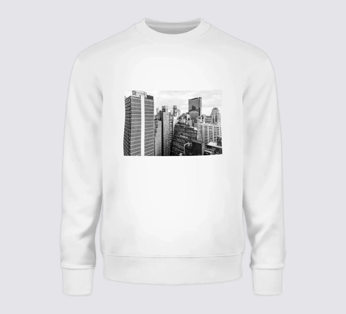 Edificio Skyline B&N felpa da Carinaprint