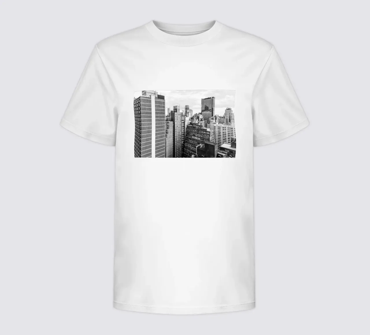 Skyline Building B&W t-shirt bambini da Carinaprint