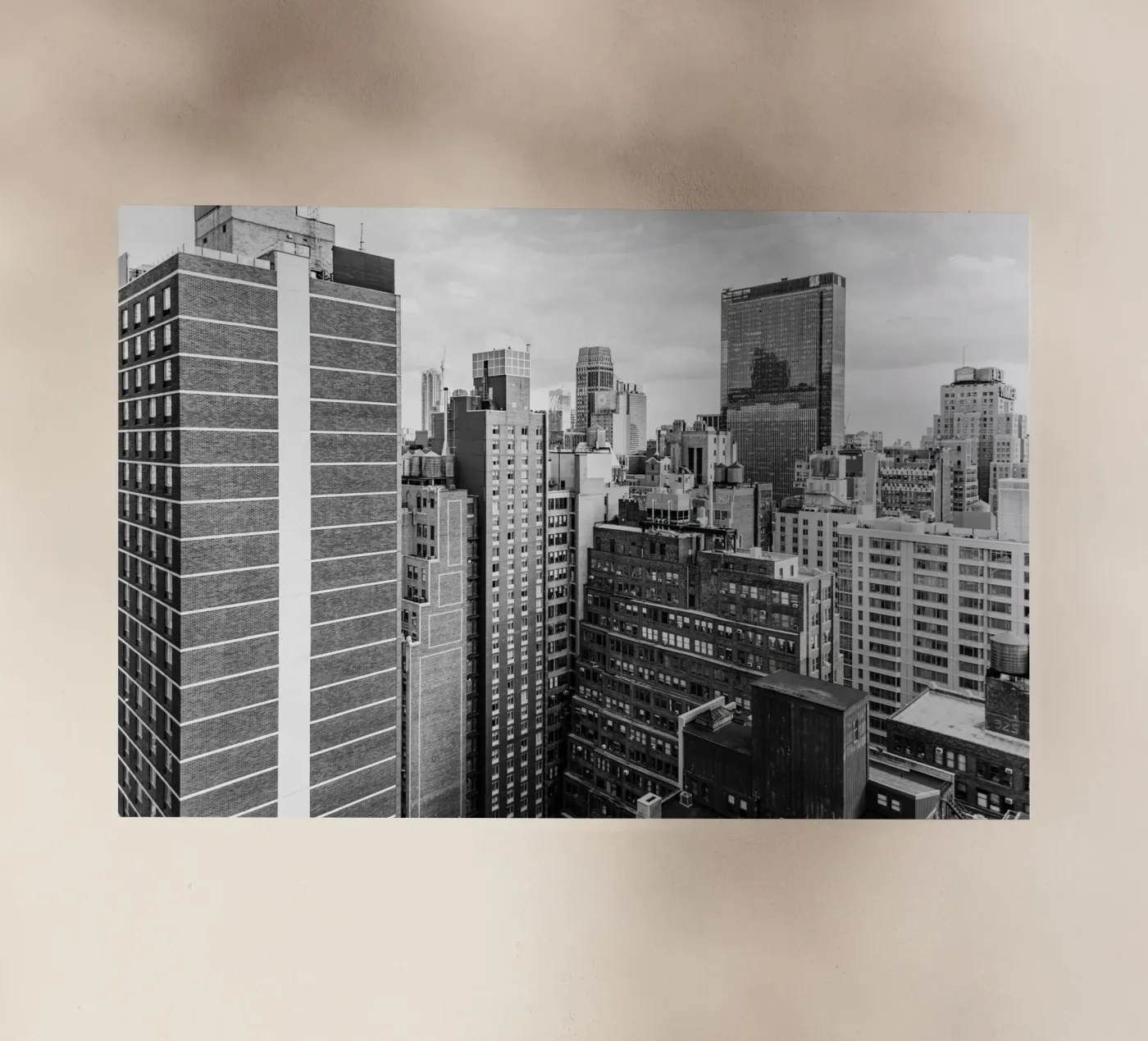 Skyline Building B&W Backlit Folie von Carinaprint