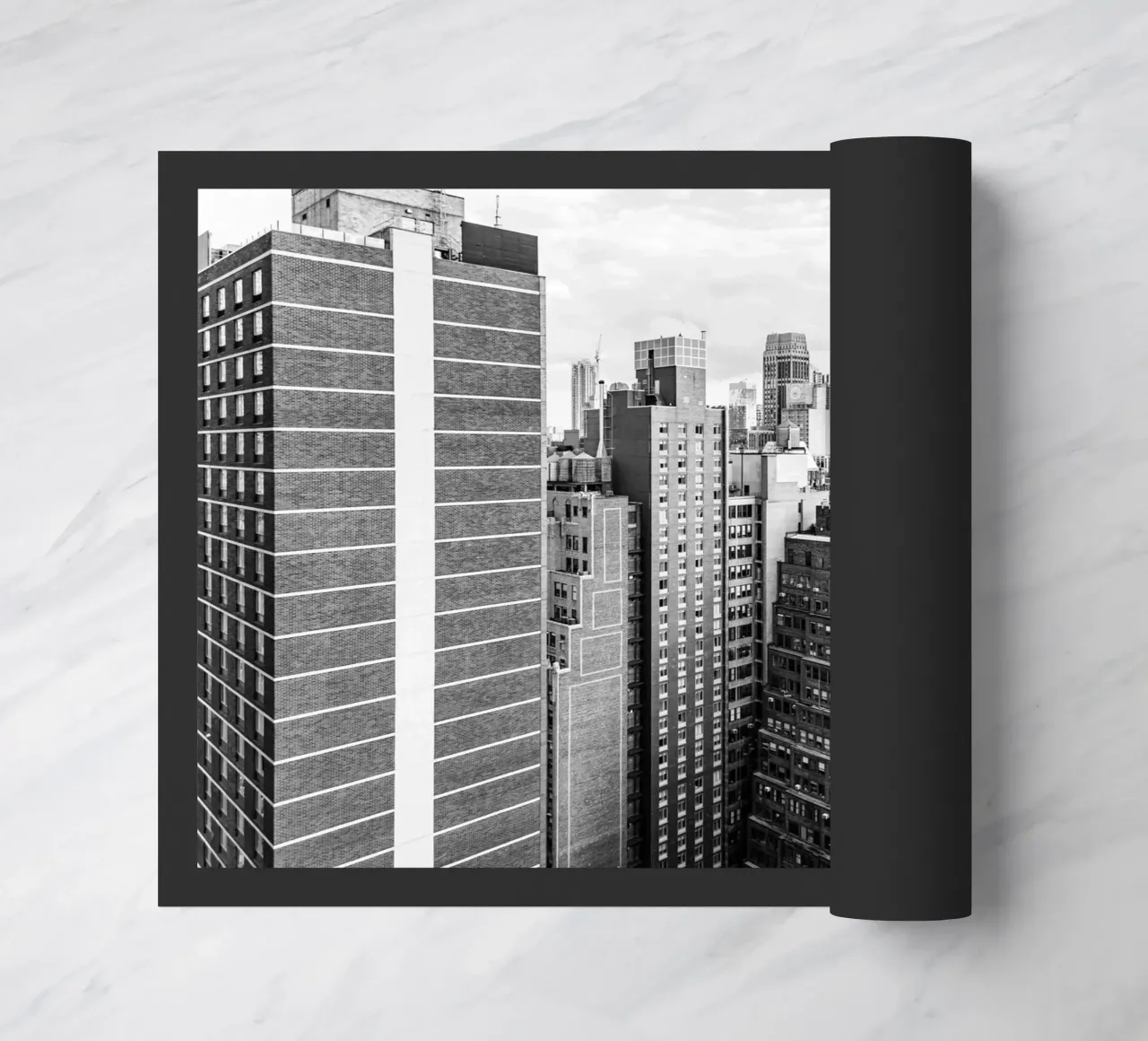 Edificio Skyline B&N zerbino da Carinaprint