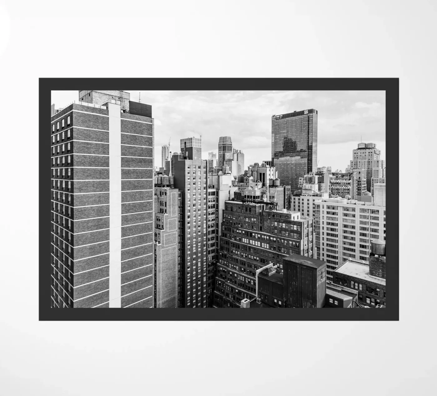 Bâtiment Skyline N&B paillasson de Carinaprint