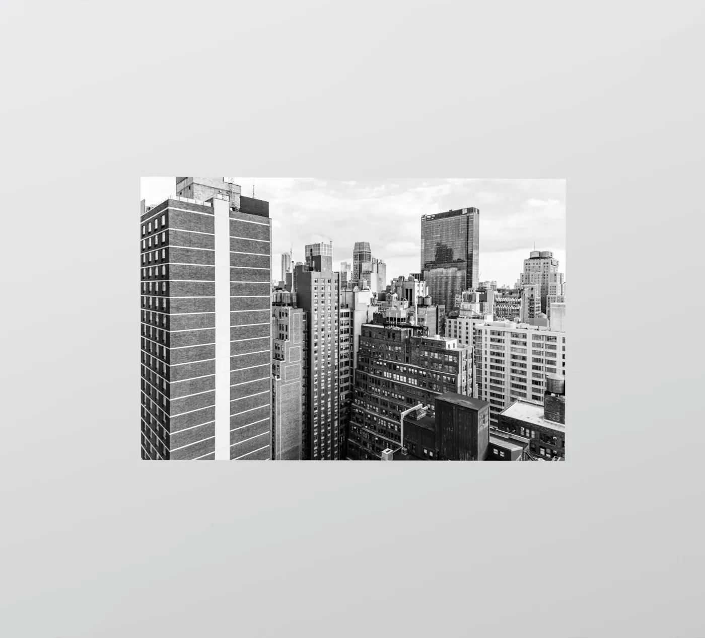 Edificio Skyline B&N adesivo da Carinaprint