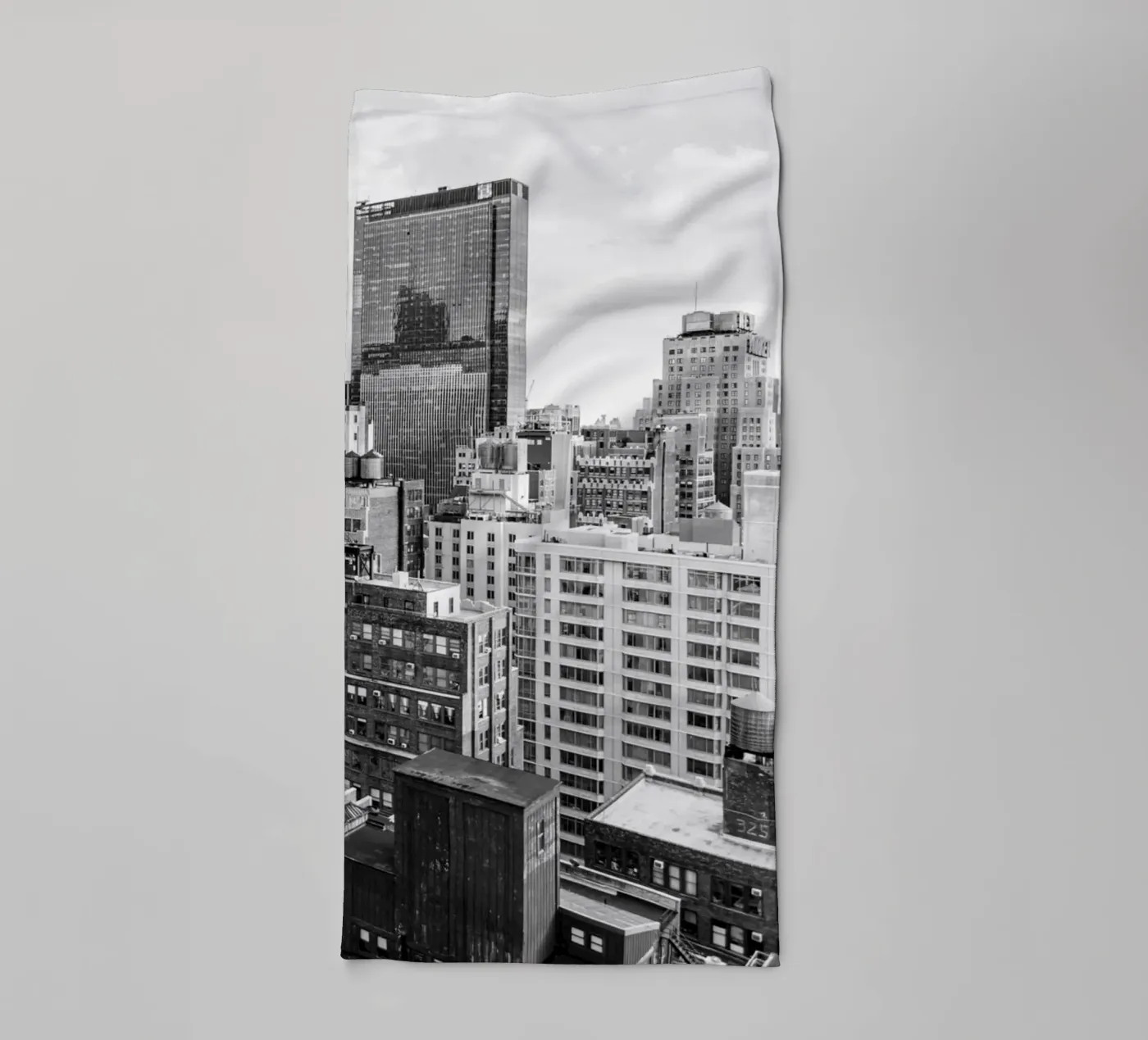 Edificio Skyline B&N asciugamano da bagno da Carinaprint
