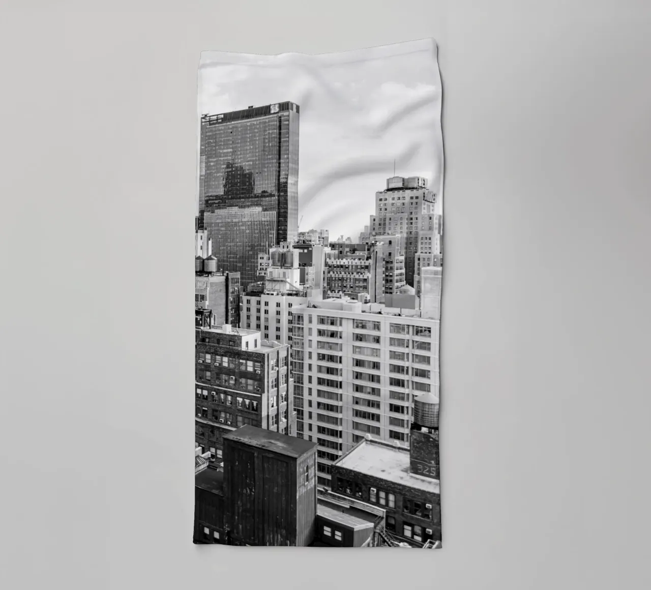 Edificio Skyline B&N asciugamano da bagno da Carinaprint