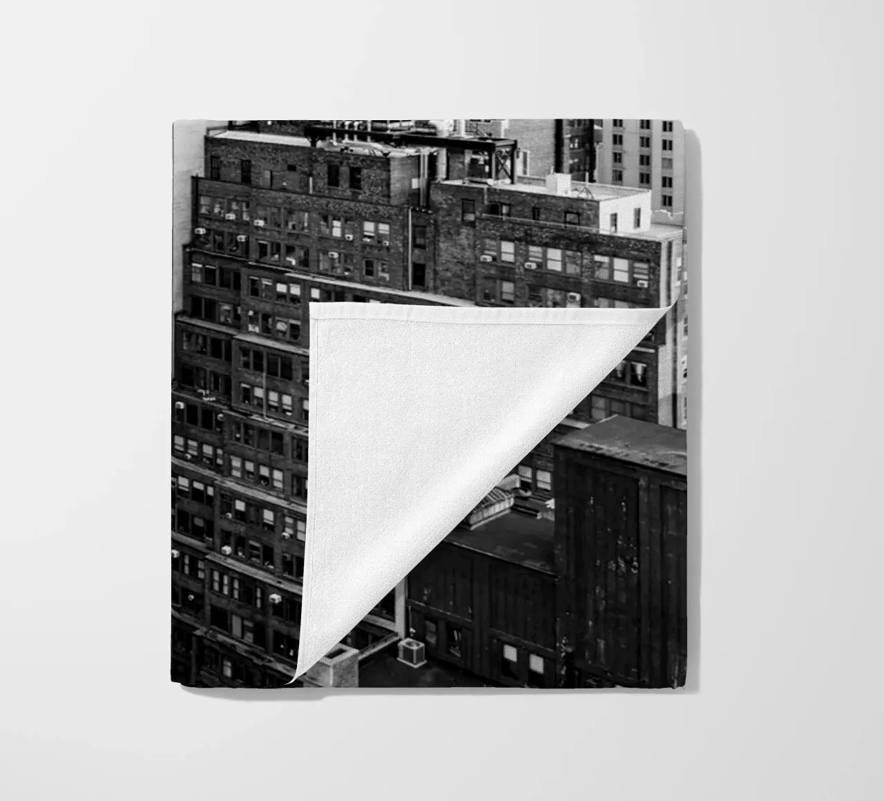 Edificio Skyline B&N telo mare da Carinaprint