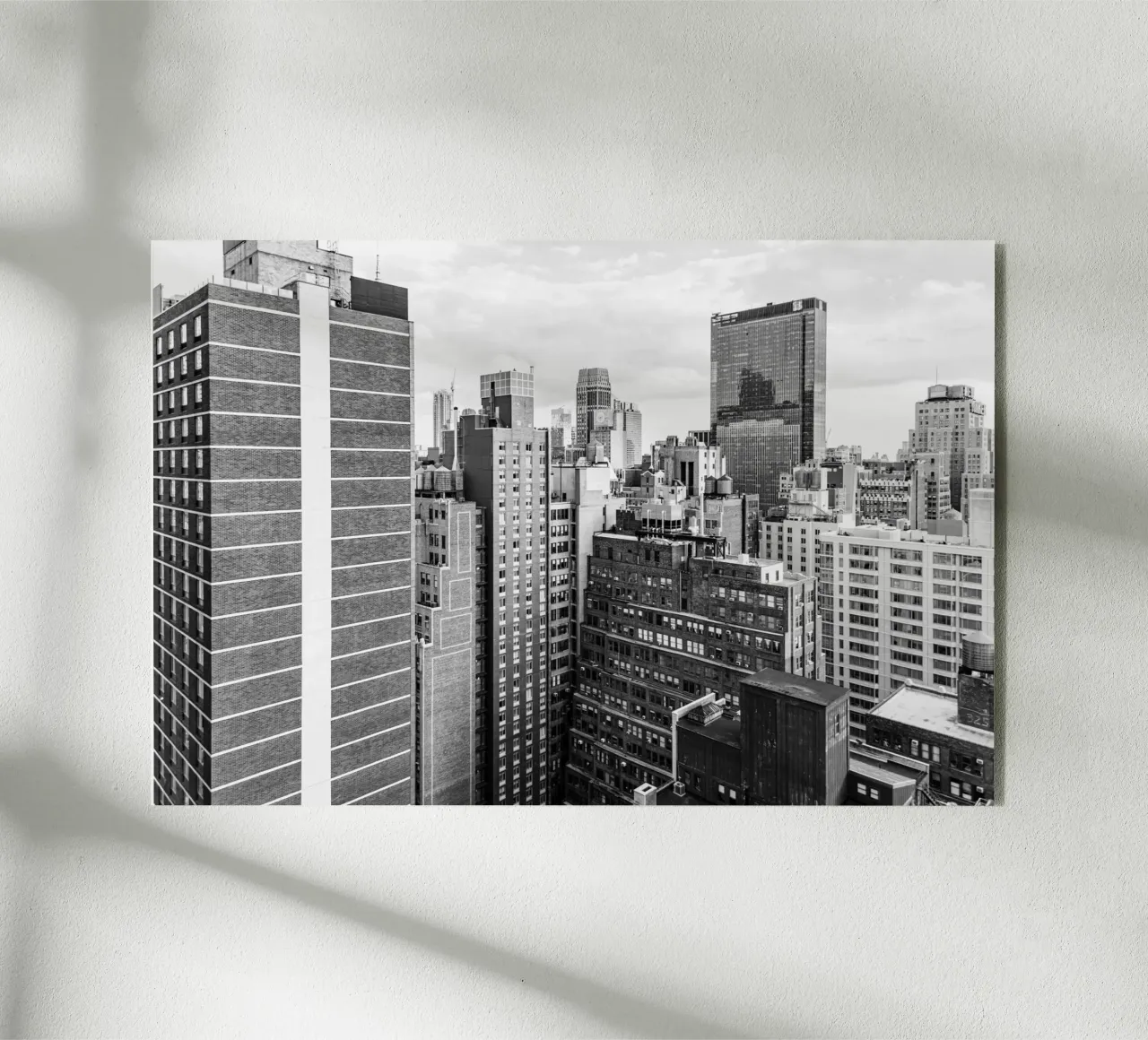 Edificio Skyline B&N plexiglass da Carinaprint