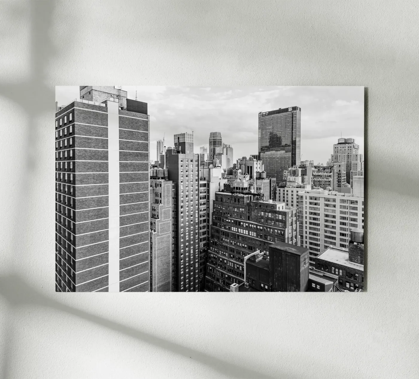 Edificio Skyline B&N pannello forex da Carinaprint